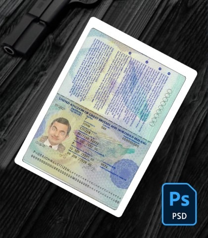 United Kingdom passport 2006-2010  PSD